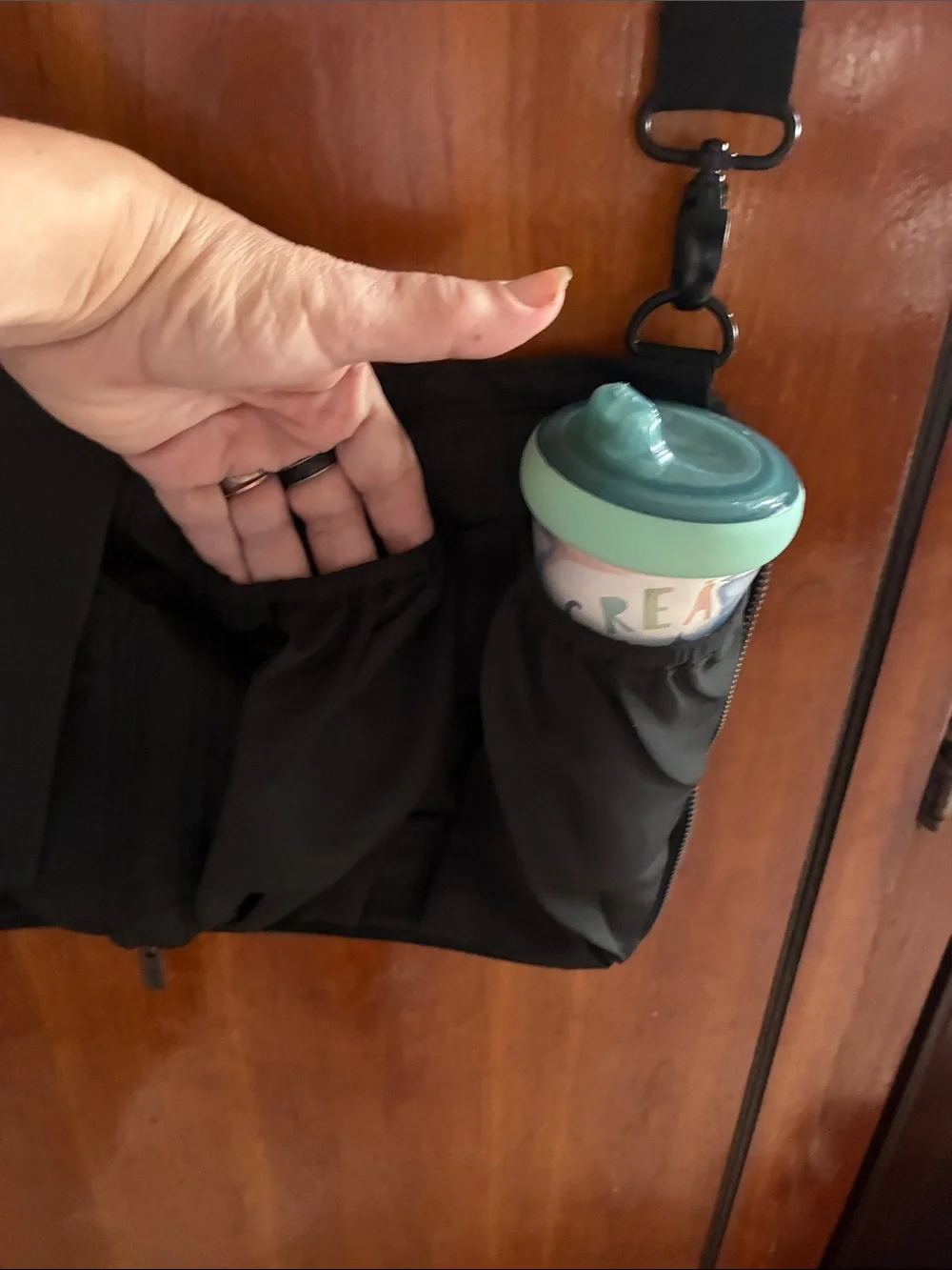 Vintage Baby Cargo stroller diaper messenger bag that clips attach to stroller